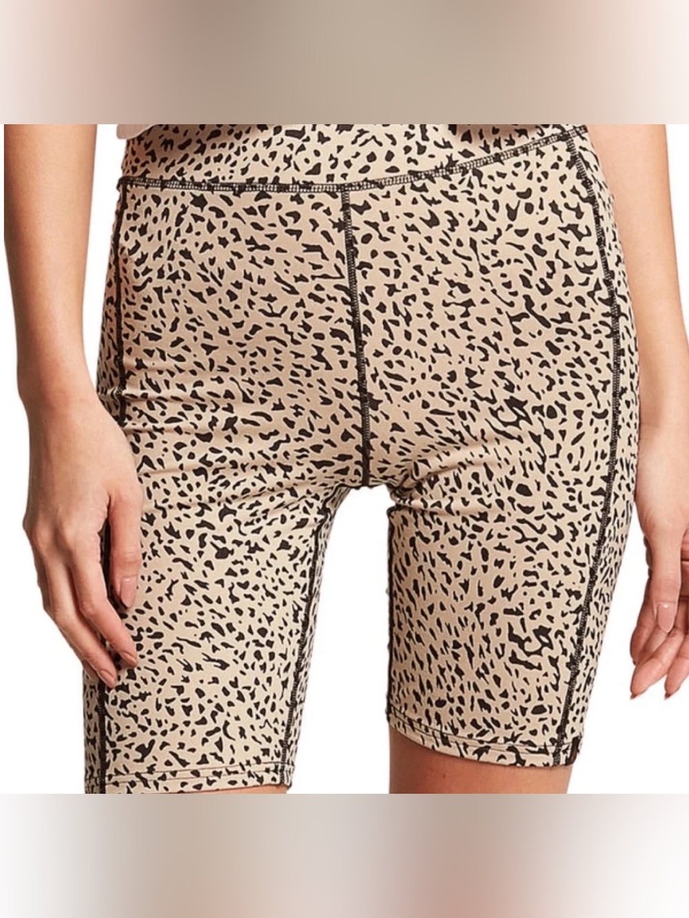 VOLCOM lived in lounge leopard print shorts